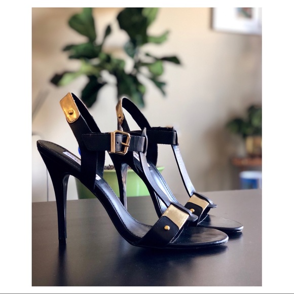 gold strappy heels steve madden